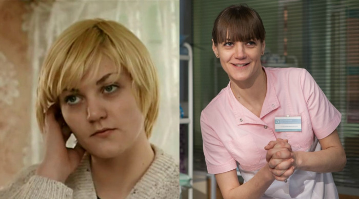 На фото слева - Анна в телесериале «Закон», а справа - в телесериале «Склифософский»