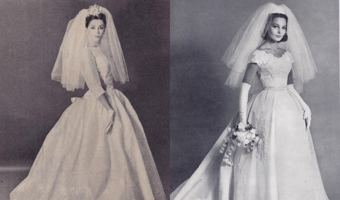 Если вы ищете самую пышную фату - посмотрите фотографии свадеб 1960-х годов
