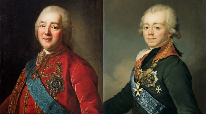 До последнего вздоха Никита Иванович (фото слева) имел влияние на Павла Петровича (фото справа)