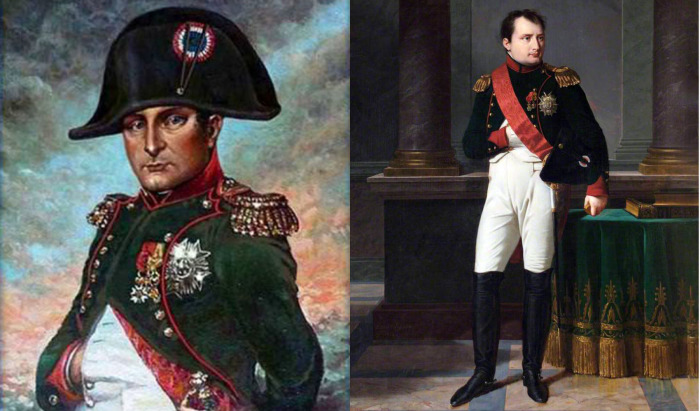 Британская пропаганда изображала Наполеона как очень маленького злого человечка, хотя его рост был 169 см