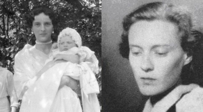 Ирина Феликсовна Юсупова в младенчестве (на фото слева с матерью Ириной Романовой) и в юные годы