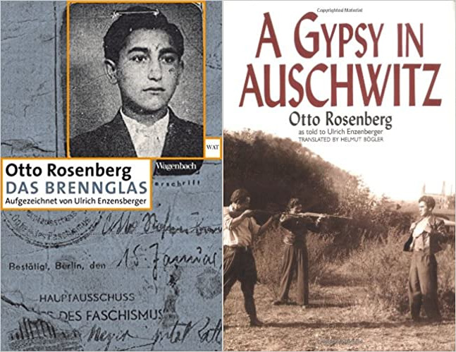 Обложки книги воспоминаний Отто Розенберга на немецком и английском языке.