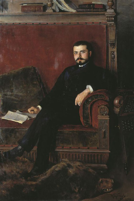 Портрет графа М.М. Толстого младшего работы Н.Д. Кузнецова, 1890 г