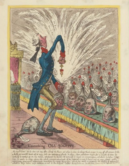 Карикатура на британского премьера Уильяма Питта-младшего / Фото: en.wikipedia.org