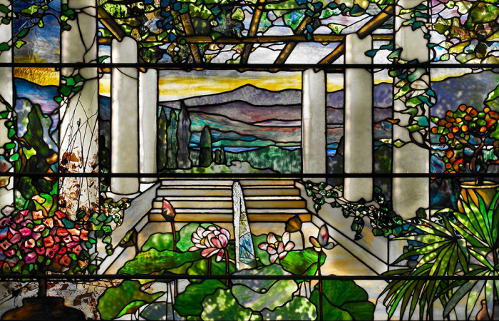 Окно с пейзажем в саду, 1900-1910. / фото: wamc.org
