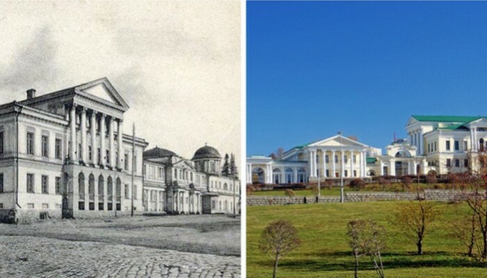 Дом Расторгуевых-Харитоновых имел множество построек, а также сеть подвалов и подземных ходов.