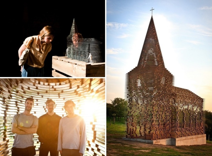 Бельгийские архитекторы - авторы проекта прозрачной церкви в Лимбурге.