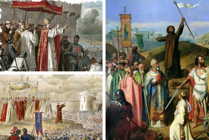 Крестовые походы всячески поощрялись католической церковью.
