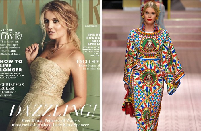 Китти Спенсер стала активно сотрудничать с модным домомDolce & Gabbana, и не только.