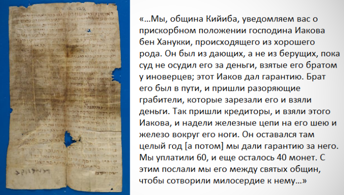 «Киевское письмо» и перевод его фрагмента.