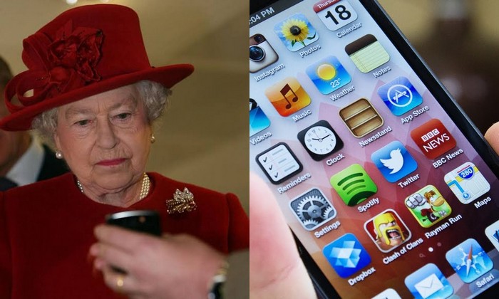 Королева Великобритании технически грамотный человек и легко справляется со смартфоном.