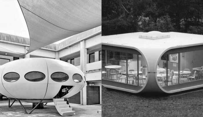 Архитектор Мати Сууронен придумал домики из пластмассы в виде летательных тарелок и коттеджи для летнего отдыха.