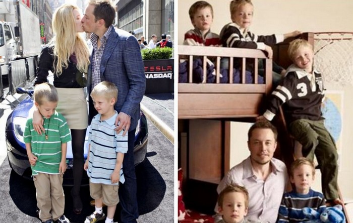 Илон Маск и Джастин стали родителями пятерых мальчиков.