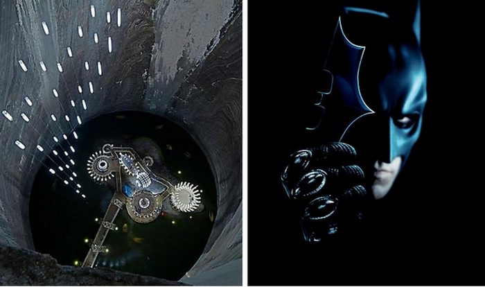 Пристанищем Бэтмена в третьем фильма Кристофера Нолана стала соляная шахта в румынском городе Турда.