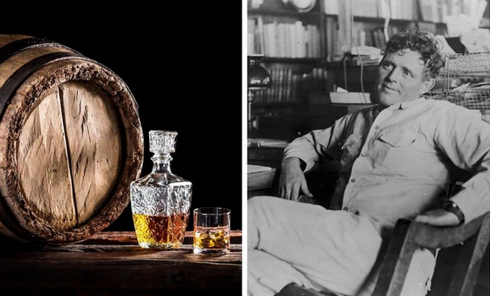 Джек Лондон предпочитал пить виски.