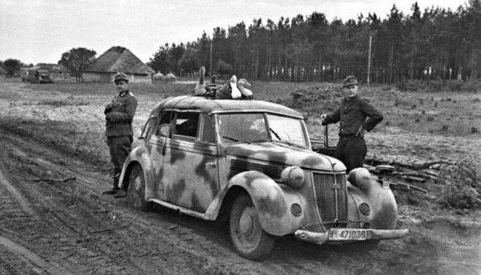 Немецкая армия была хорошо оснащена техникой и автомобилями. / Фото:stalinogorsk.ru