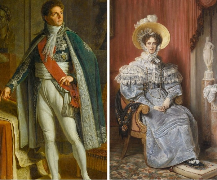 Луи-Александр Бертье и его супруга принцесса Мари-Элизабет