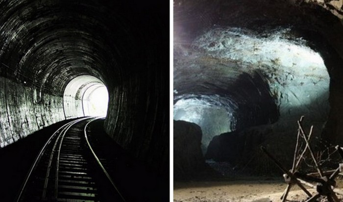 Предположительно поезд пропал в одном из подземных тоннелей под Совьими горами.