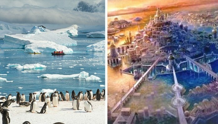 Гитлер, как и другие представители Третьего Рейха были уверены, что на месте Антарктиды когда-то была высокоразвитая цивилизация Атлантида.