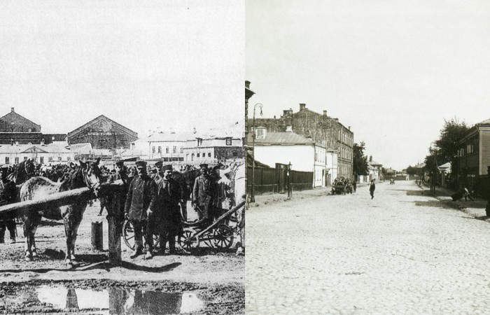 Конная площадь и конный переулок на Шаболовке (1913-1914 гг).