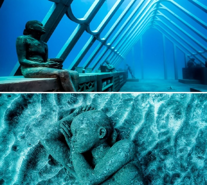 Подводные скульптуры Джейсона де Кайрес Тейлора.