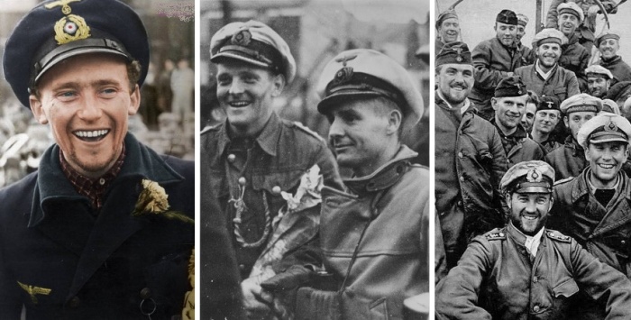 Моряки и офицеры Kriegsmarine.