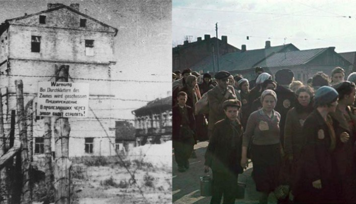 В гетто привезли евреев, которые проживали до войны в Германии.