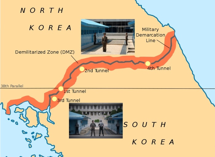 Демилитаризованная зона между КНДР и Южной Кореей