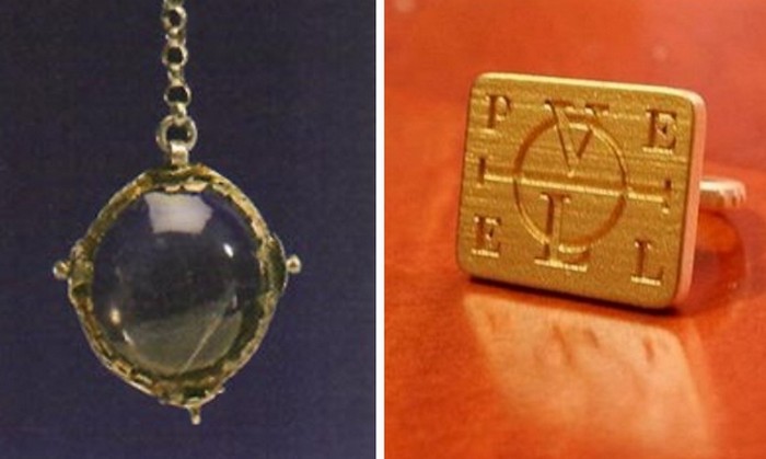 У Джона Ди был кристалл, подаренными Ангелами и перстень с бериллом. 