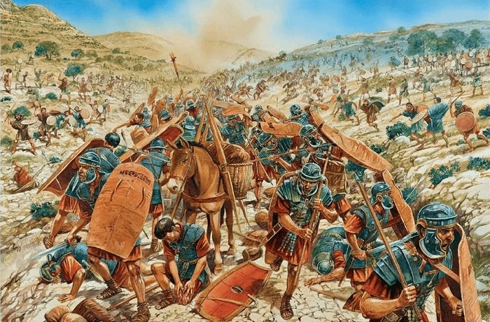 Окружив в ущелье римлян, иудеи уничтожили почти 6 тысяч легионеров / Источник: pinterest.com