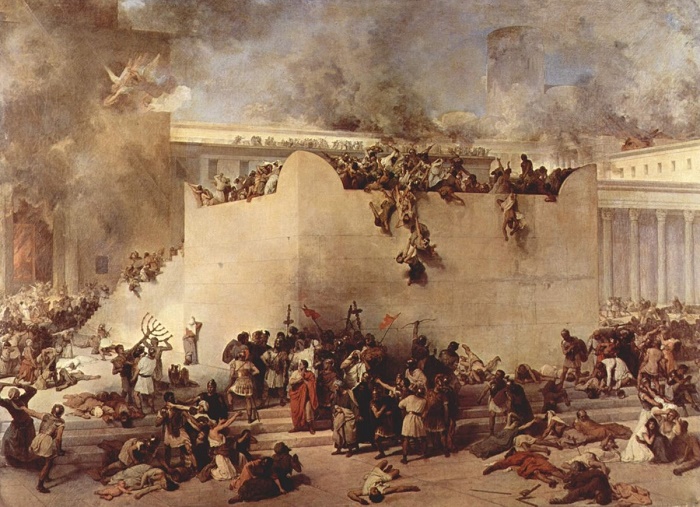 Франческо Айеца. “Разрушение Иерусалимского храма”. 1867 год / Источник: wikipedia.org