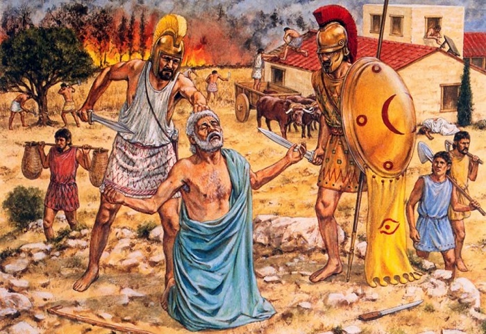 Расправа спартанцев над илотами, названная историками «стратегией разрушения» / Фото: i.pinimg.com