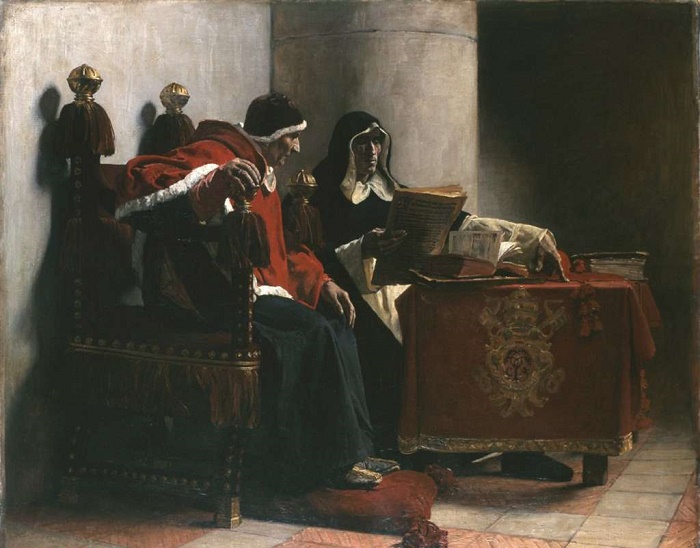 «Папа и инквизитор». Художник Жан-Поль Лоран, 1882 год / Источник: wikiart.org
