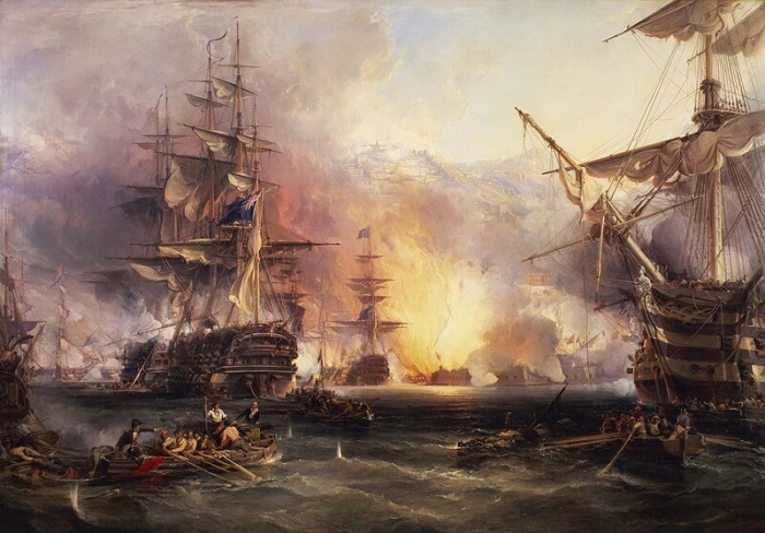 Обстрел англо-голландской эскадрой Алжира, 1816 год / Фото: warspot.ru