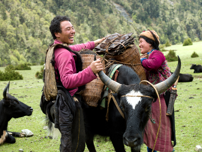 Жители королевства Бутан - одни из самых счастливых людей на Земле / Фото: tessabunney.co.uk