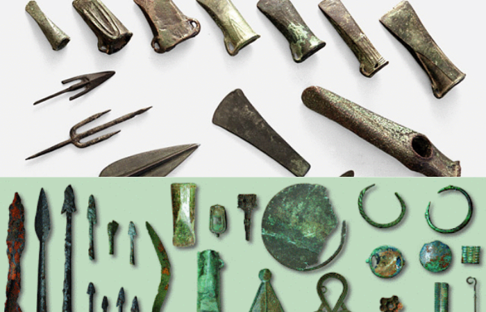 Примеры археологических находок времен Железного и Бронзового веков