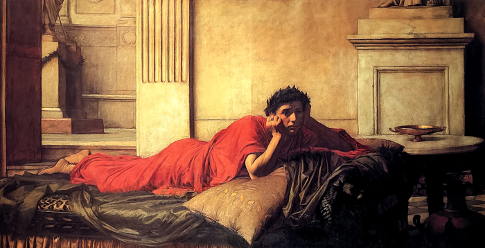 Нерон, снедаемый угрызениями совести за убийство матери, картина написана Джоном Уотерхаусом / Фото: commons.wikimedia.org