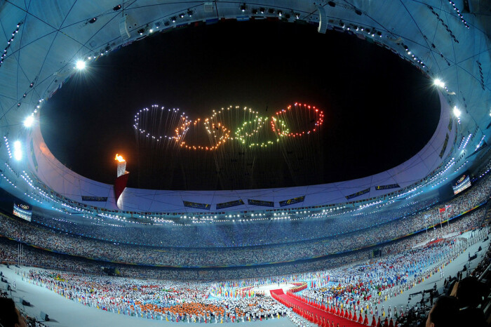 Работа Цая Гоцяна в честь открытия Олимпийских игр в Пекине / Фото: wsj.com