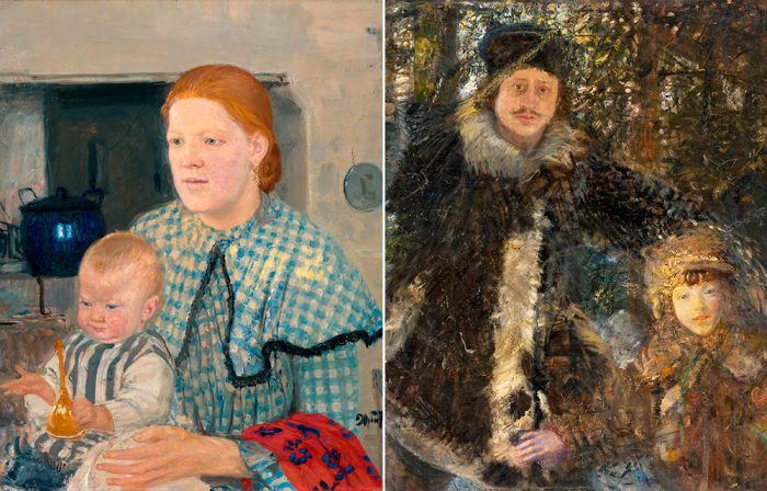 Картины Юрия Репина «Моя жена» и «В своем отечестве».