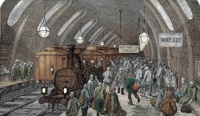 Первое метро появилось в 1863 году в Лондоне. / Фото:www.kommersant.ru