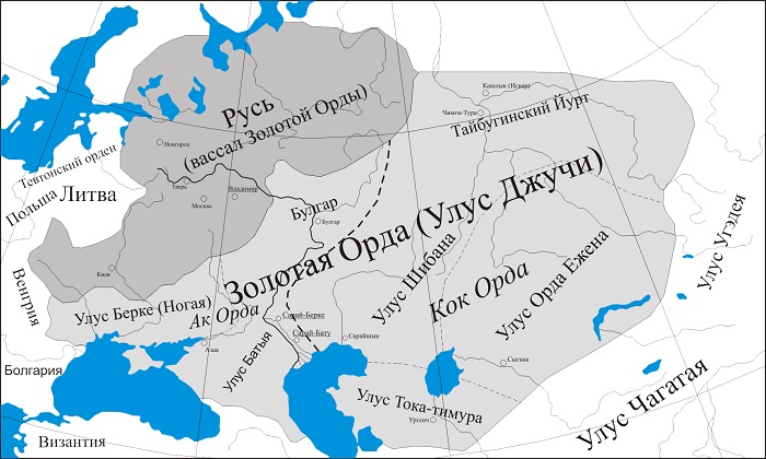 Карта Золотой Орды / Фото: quora.com