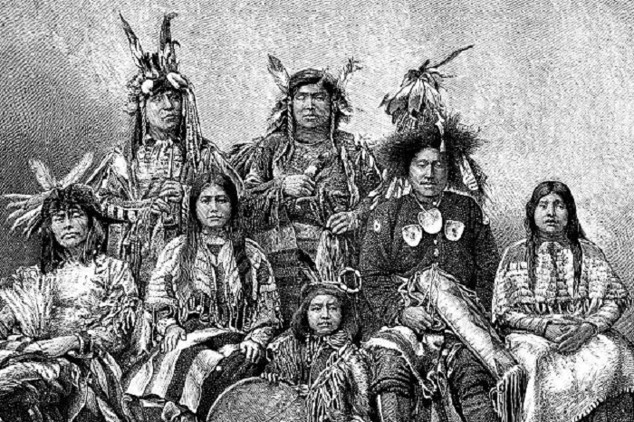 Индейцы племени чероки. Гравюра XIX века / Фото: istockphoto.com