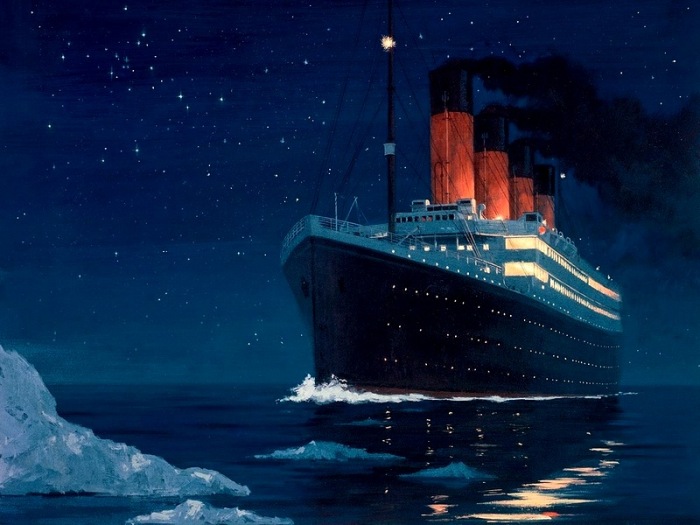 «Титаник»  ушел на дно Атлантики ночью / Фото: malamant.livejournal.com