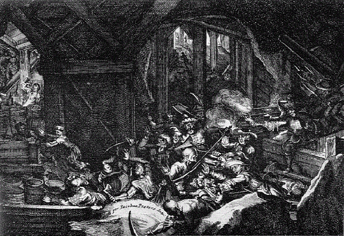 Подземная война, гравюра XVII века / Фото: warhistoryonline.com