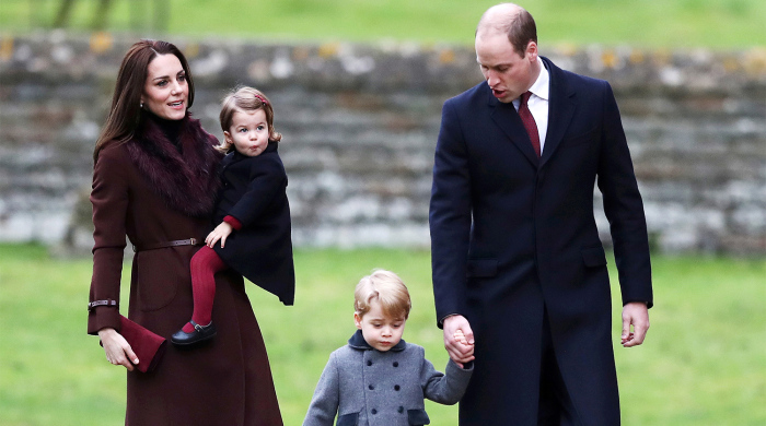 Кейт Миддлтон с принцем Уильямом и старшими детьми. / Фото: Reuters