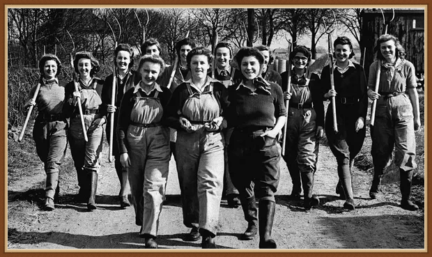 Члены Женской земледельческой армии, Великобритании, 1943 год