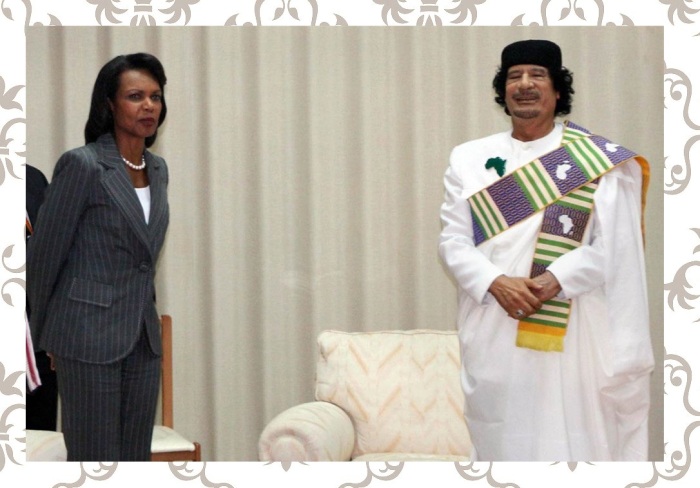 Муаммар Каддафи был безума от американского госсекретаря Кондолизы Райс