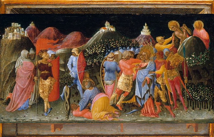 Бартоломео ди Томмазо «Предательство Христа» Италия, до 1425 года / Фото: artcyclopedia.com