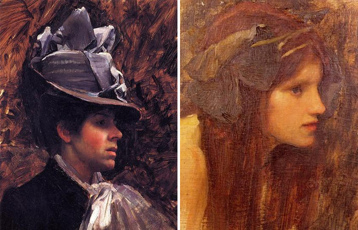 Работы Уотерхауса: Портрет Эстер Кенуорти (1885) и «Русалка» (1900)