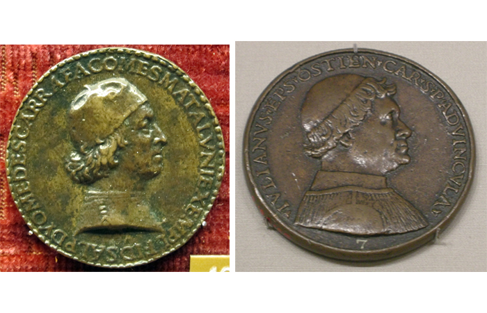 Медали Джованни Кандиды: «Медаль Диомеда Карафа» и «Медаль Джулиано делла Ровере», 1495 г.